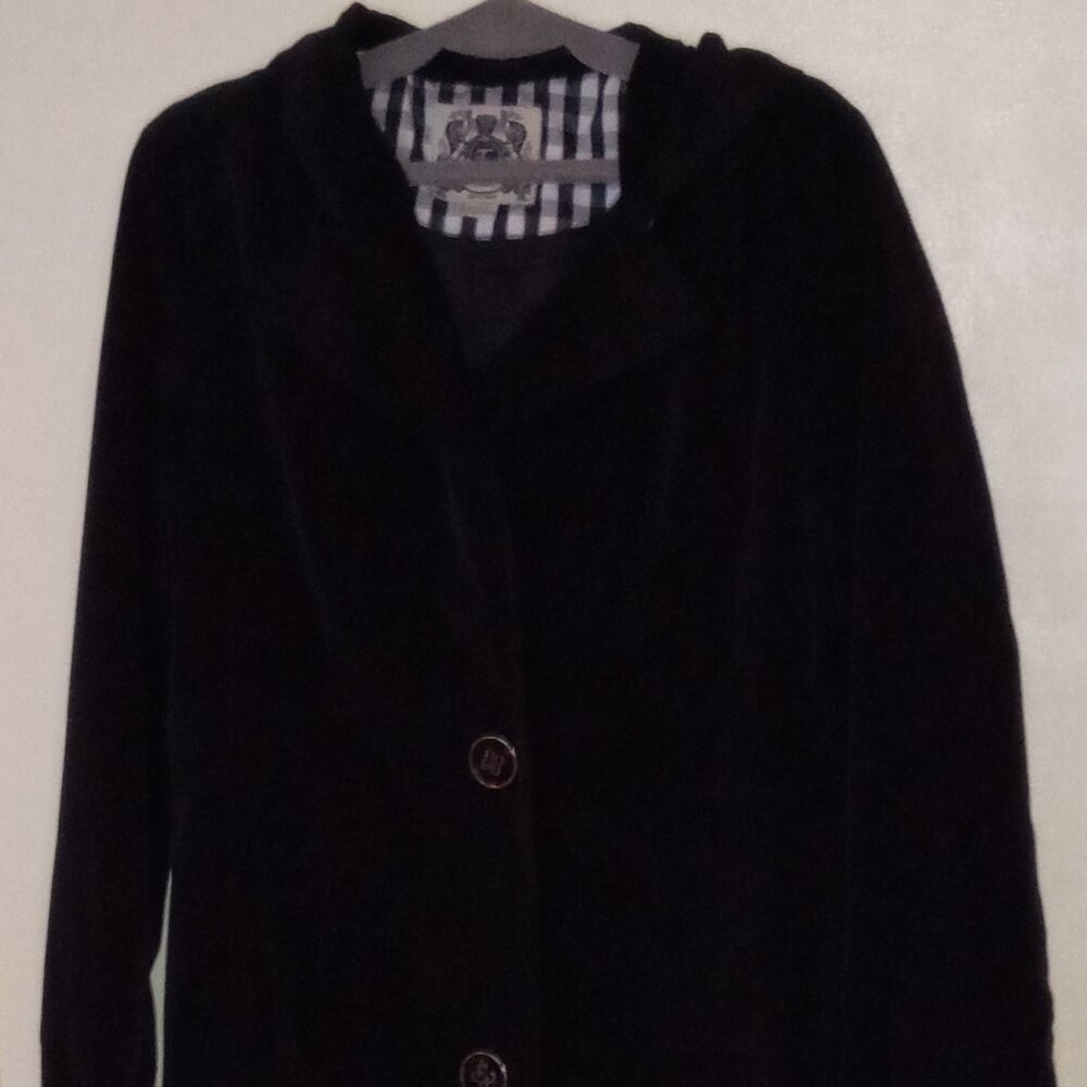 E Spirit Black XL Hooded Raincoat
